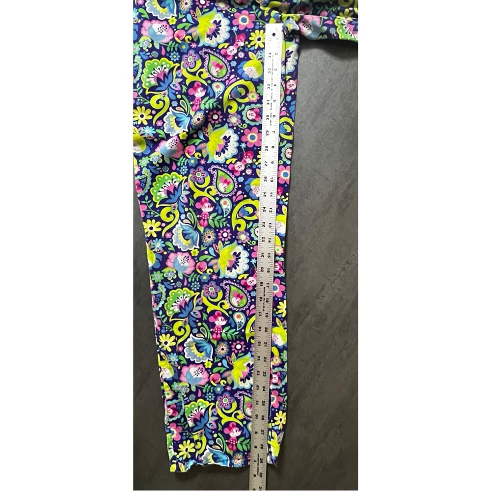 Disney Parks Authentic Pajama Pants Colorful‎ Paisley Floral Minnie Mouse Medium - Picture 9 of 9